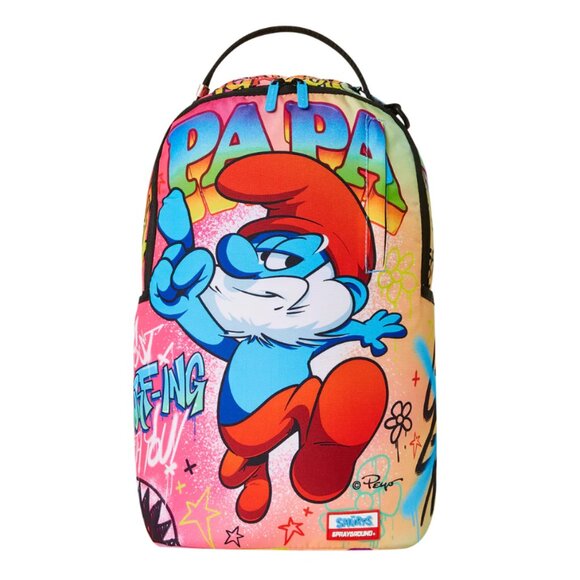 Sprayground x The Smurfs Papa Smurf On The Run Backpack - Picture 4 of 16